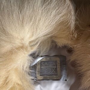 SAGA FOX rare real fox fur jacket